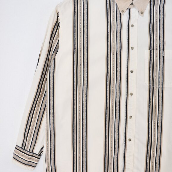 Vintage Wrangler Stripe Button Up | XL - Picture 3 of 8